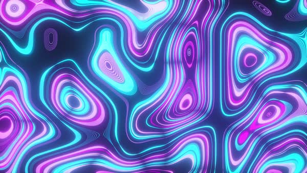 Abstract neon background of topographic map concept. Contour map