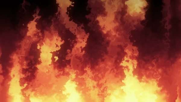 Background With Animated Fire Flames Seamless Loop Stock Video