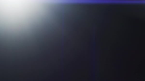 Corner light growing and subsiding on the black Real