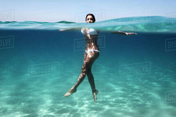 bathing suit dissolves in water