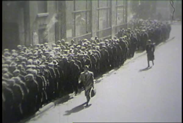 Great Depression Soup Kitchens Stock Video Footage Dissolve