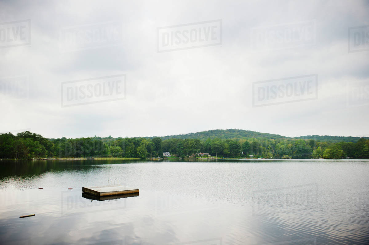 USA, New York, Putnam Valley, Roaring Brook Lake, Landscape Stock