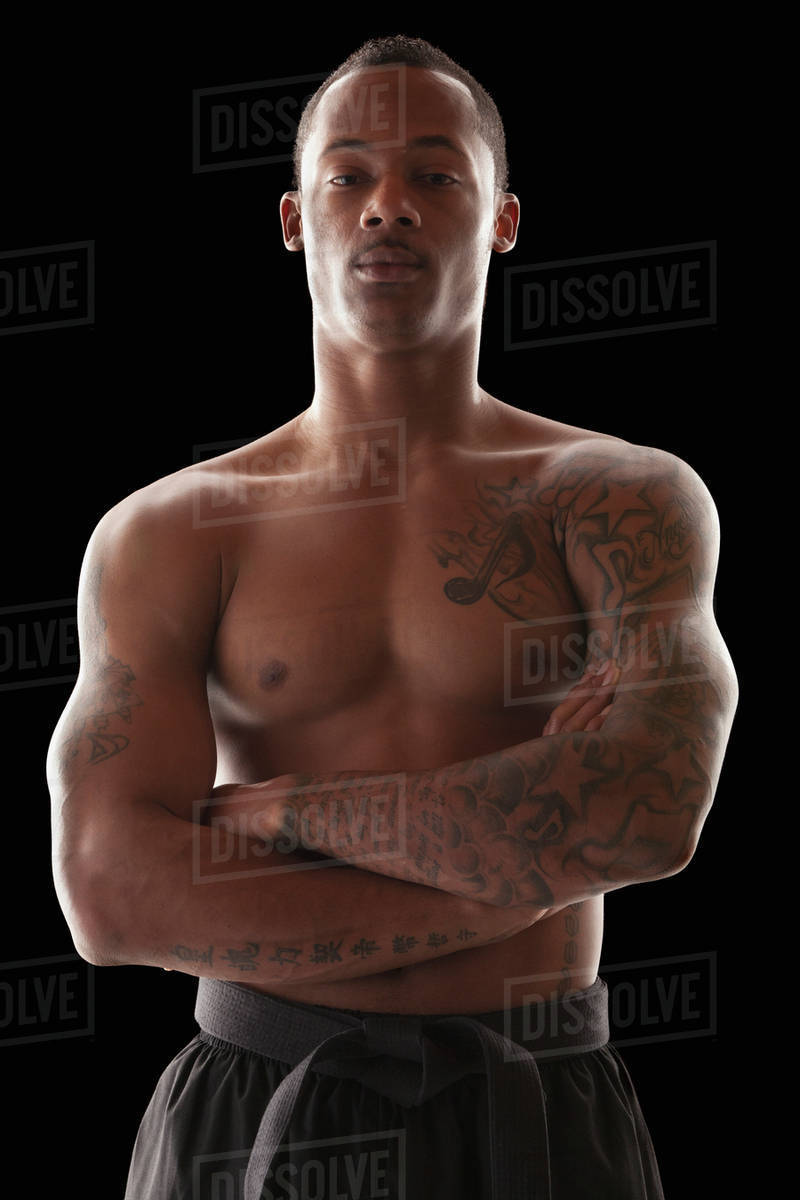 Portrait of martial arts practitioner Stock Photo Dissolve