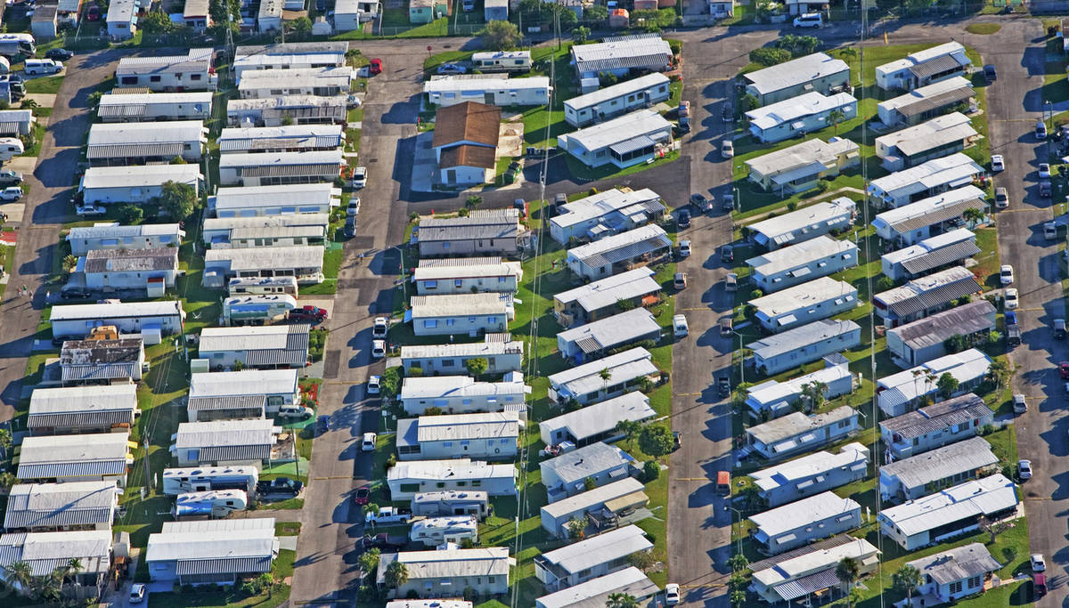 Rooftops of houses - Stock Photo - Dissolve