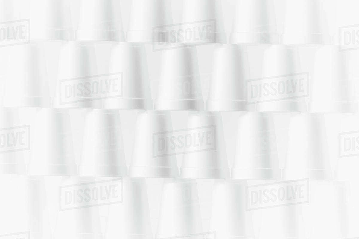 Stack of foam cups Stock Photo Dissolve