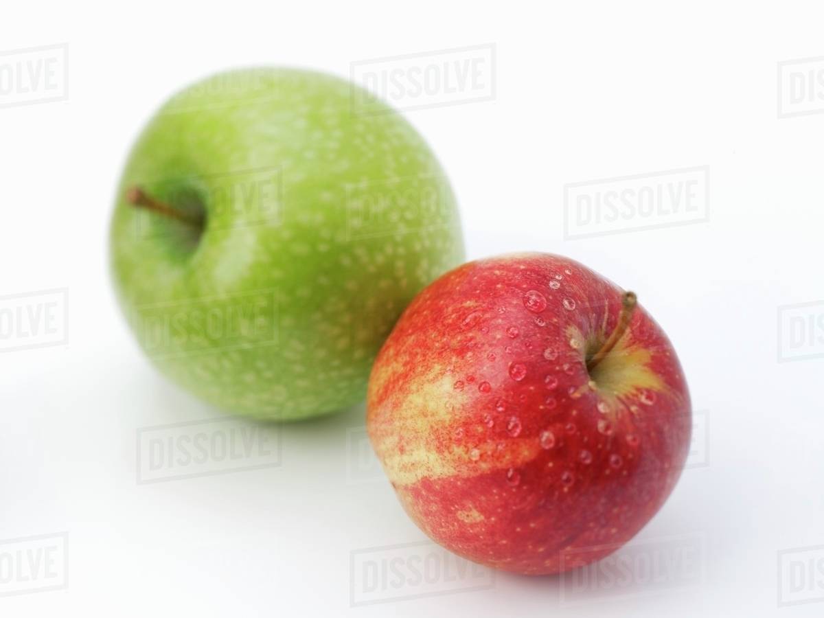 Granny Smith and Gala apples Stock Photo Dissolve