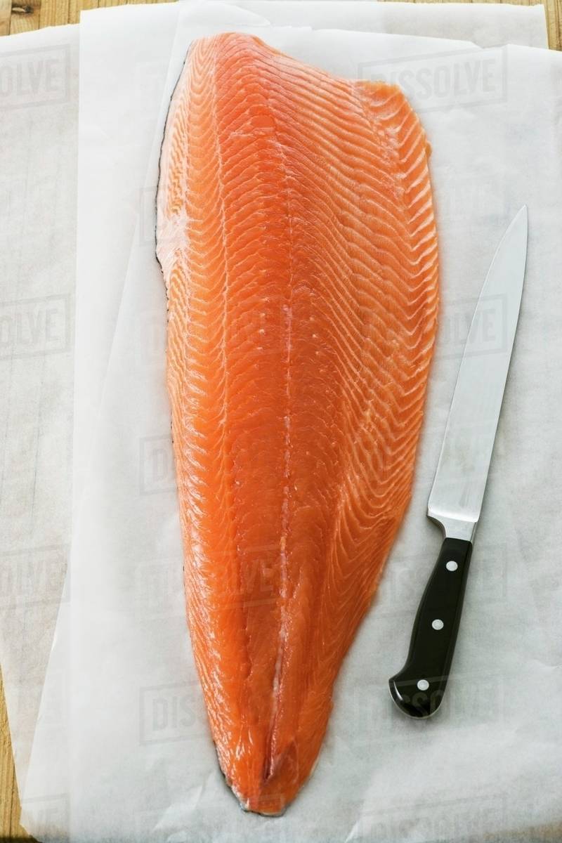 Tasmanian salmon fillet Stock Photo Dissolve