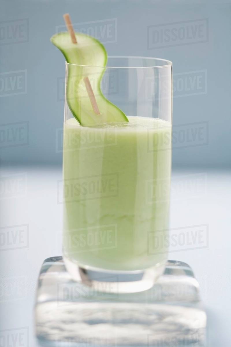 Savoury cucumber drink Stock Photo Dissolve