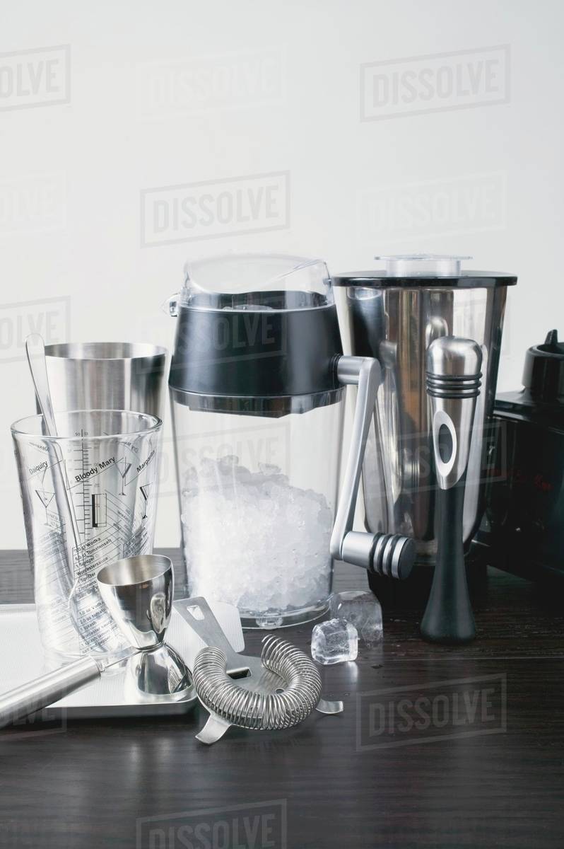 Various bar utensils Stock Photo Dissolve