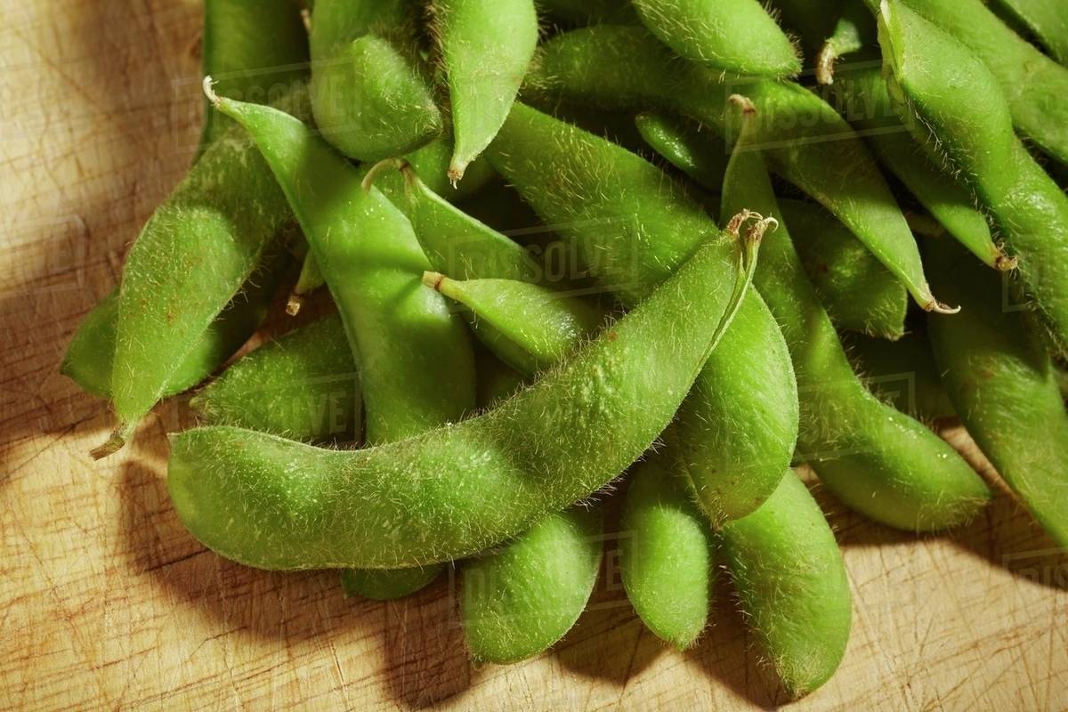 Unshelled edamame beans Stock Photo Dissolve