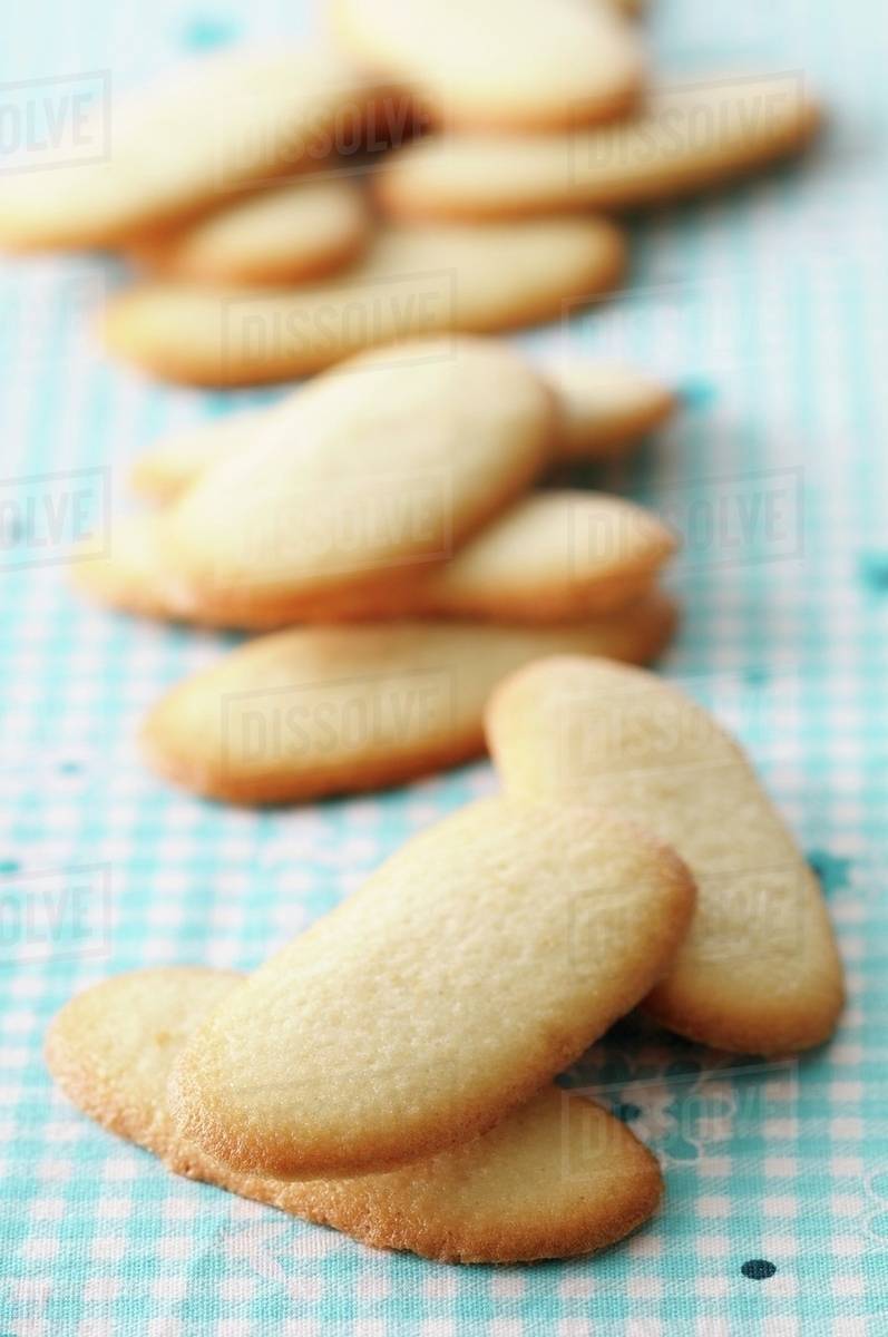 Cat's tongue biscuits Stock Photo Dissolve