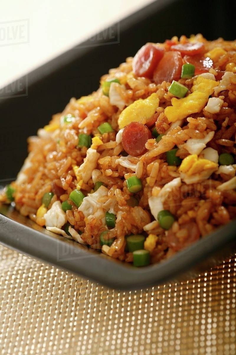 Sauce Fried Rice Stock Photo Dissolve