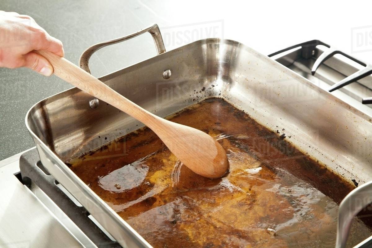 Making gravy Stock Photo Dissolve