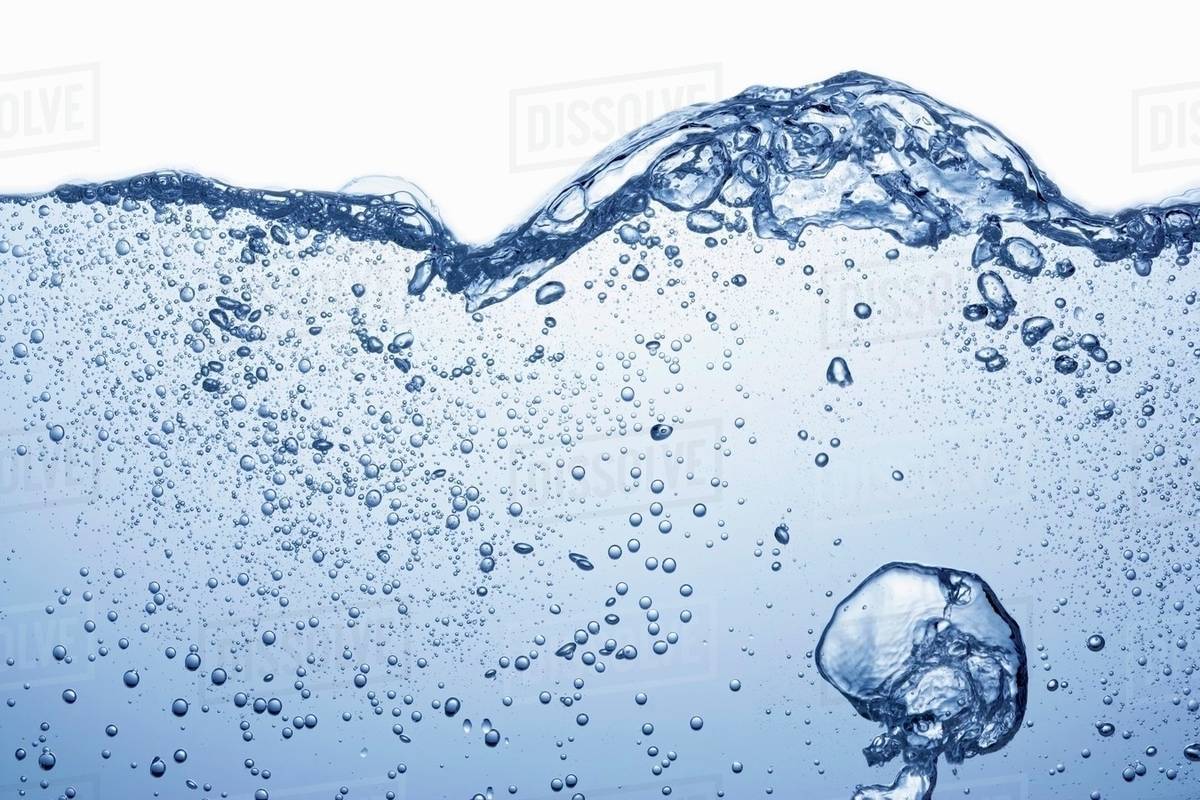 Water with air bubbles Stock Photo Dissolve