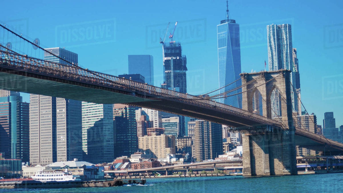 Brooklyn Bridge view from Dumbo Stock Photo Dissolve