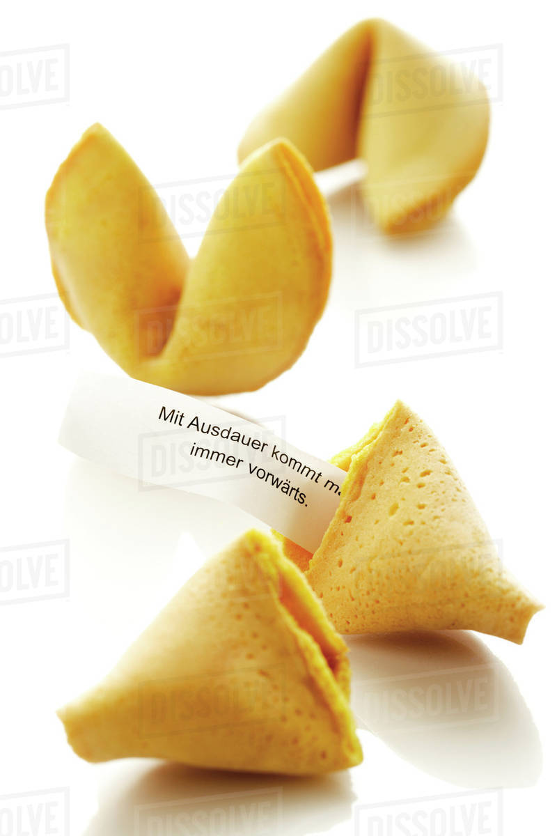 Fortune cookies, closeup Stock Photo Dissolve