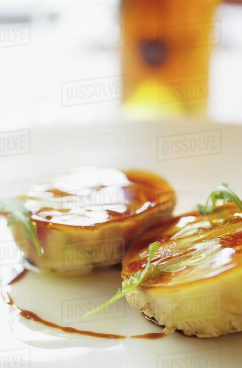 Fig stuffed with FoieGras with gelatine of Pedro Ximenez/sweet wine