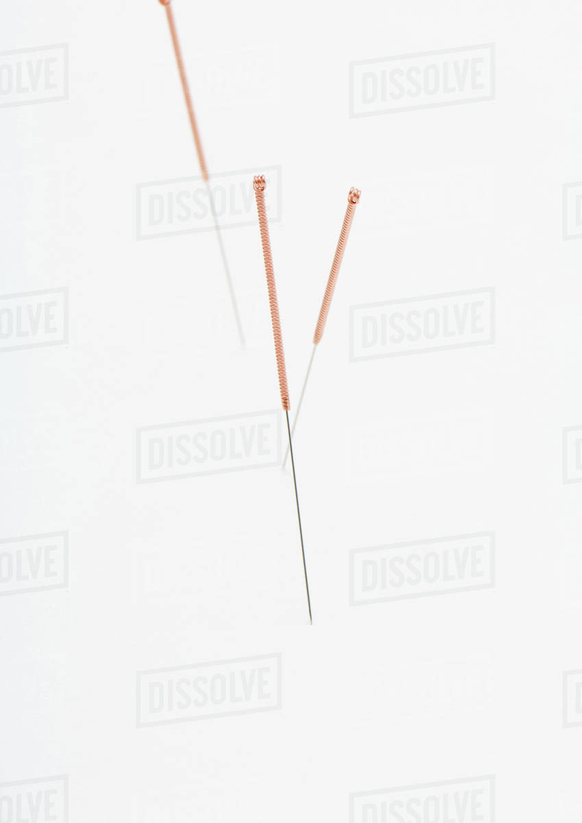Acupuncture needles Stock Photo Dissolve