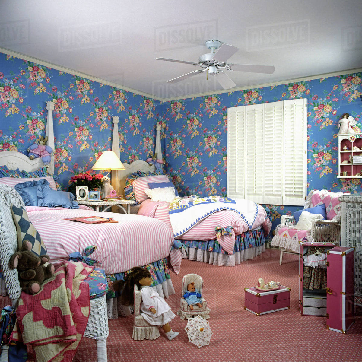 Bedroom Ideas Girls Poster Bed Girl's Twin Two Poster Beds, Blue