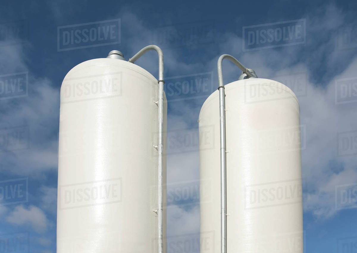Cattle Feeding Tanks Stock Photo Dissolve