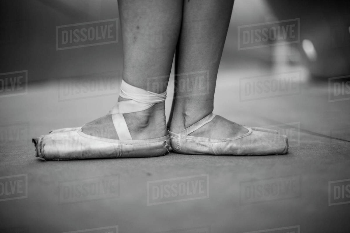 Ballet dancers wearing pointe shoes Stock Photo Dissolve