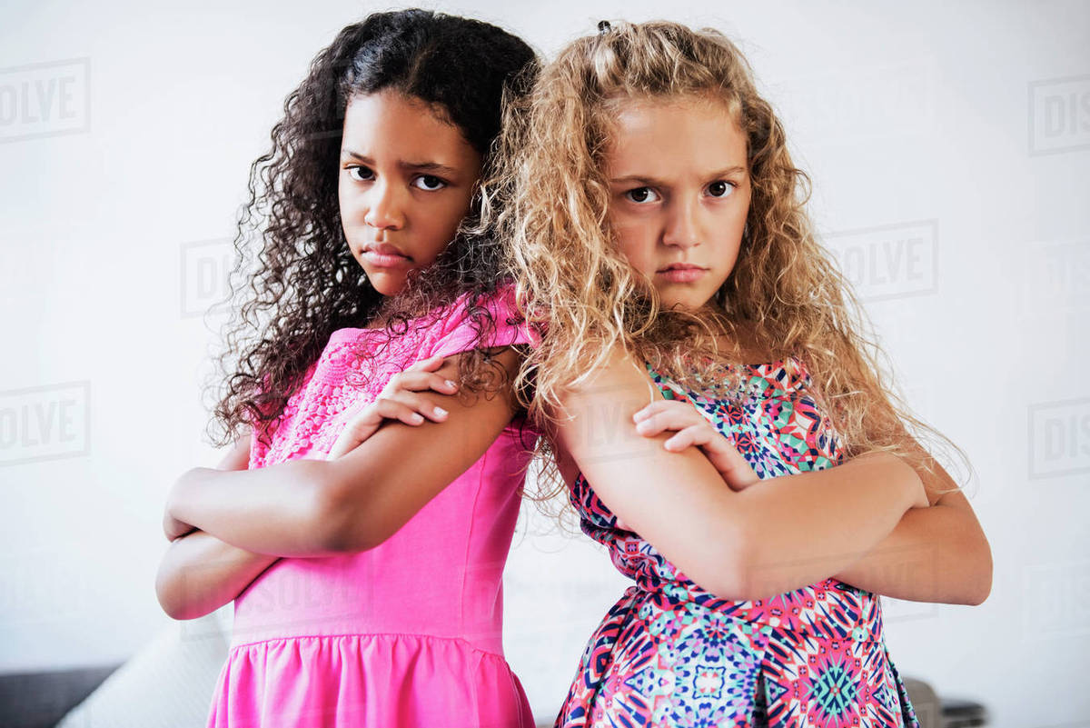 Portrait Of Girls With Attitude Stock Photo Dissolve