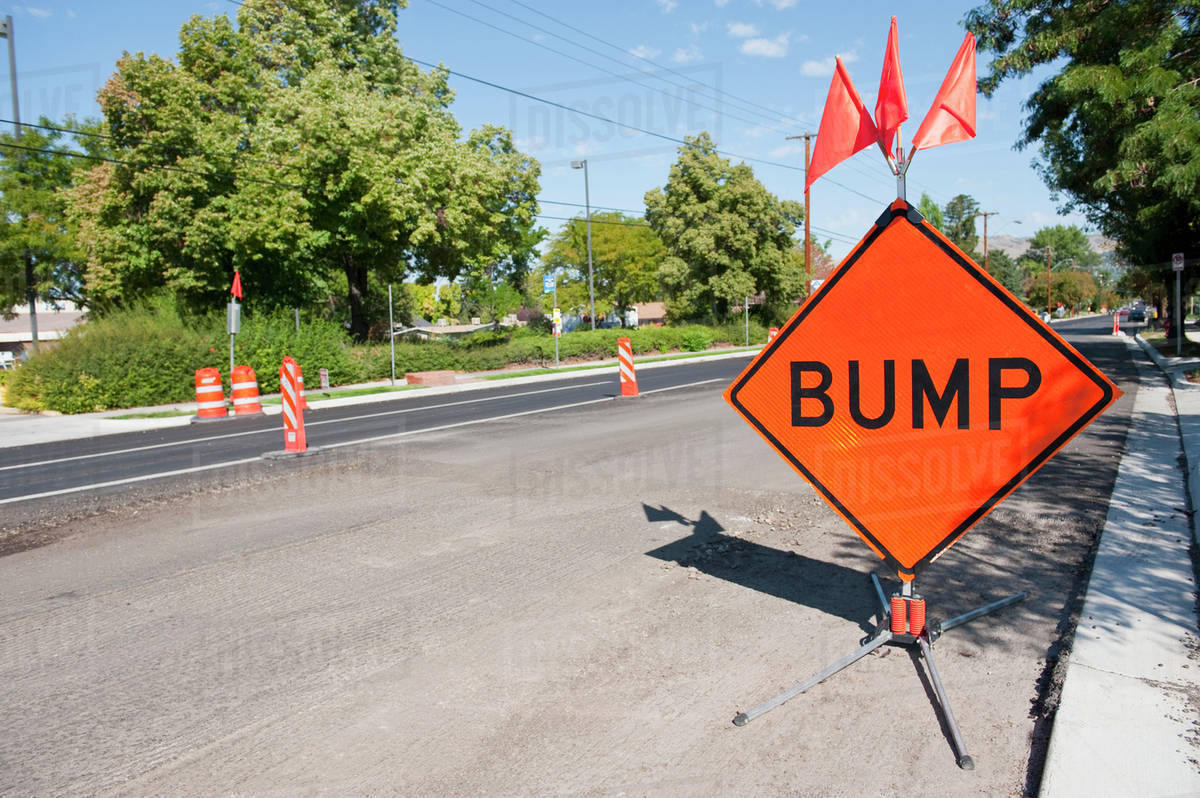 Road Construction on City Street Stock Photo Dissolve