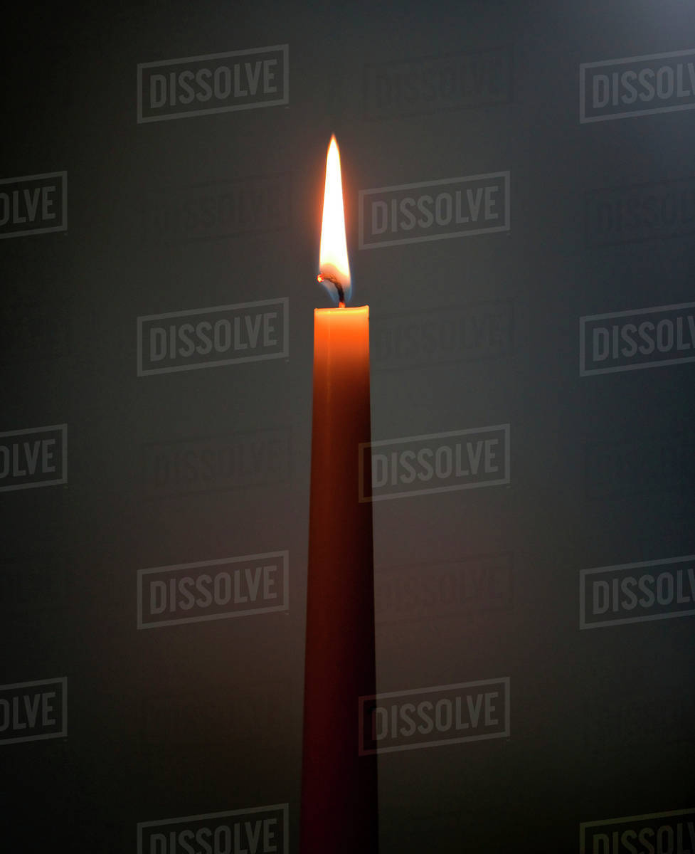 Burning Candle Stock Photo Dissolve