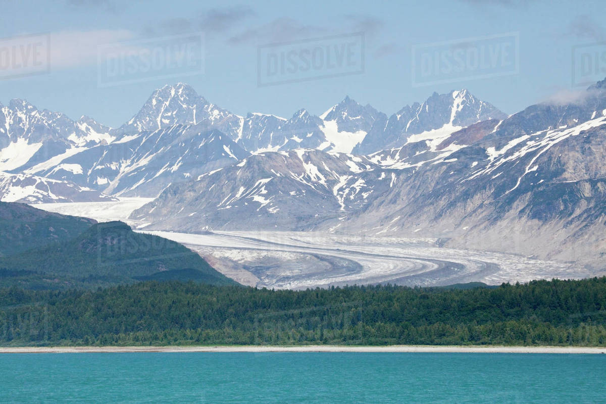 Glacier at the seaside, Fairweather Range, Glacier Bay National Park, Alaska, USA Stock Photo