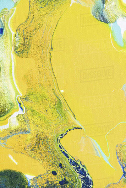 Abstract design with yellow acrylic background - Stock Photo - Dissolve