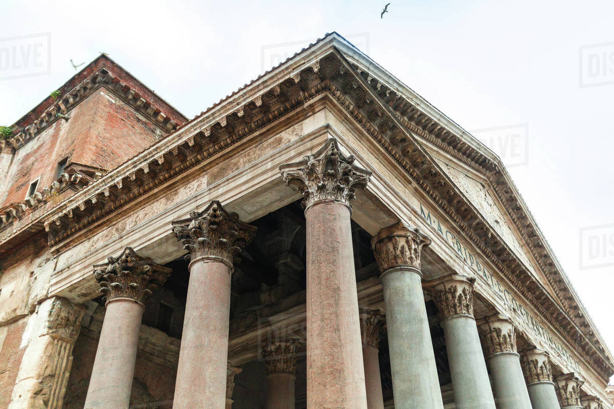 portico of the pantheon building with corinthian columns d2115_304_135 corinthian columns