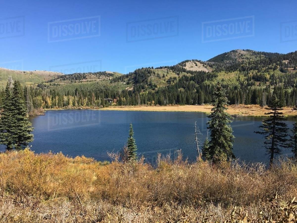 Silver Lake, Big Cottonwood Canyon, Utah, USA Stock Photo Dissolve