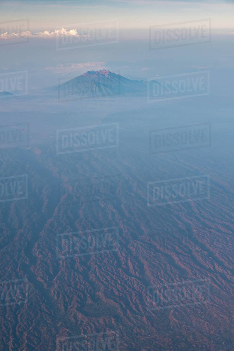 Mount Ijen and Mount Ruang, East Java, Indonesia - Royalty-free Stock ...