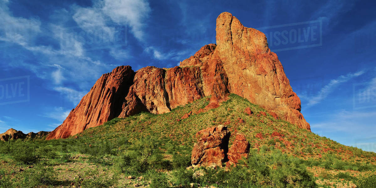 Courthouse Rock in the Eagletail Wilderness just west of Harquahala