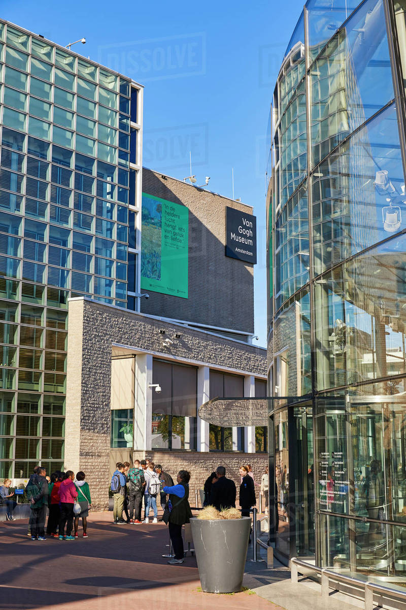 Van Gogh Museum in Amsterdam, North Holland, The Netherlands, Europe Royalty-free stock photo