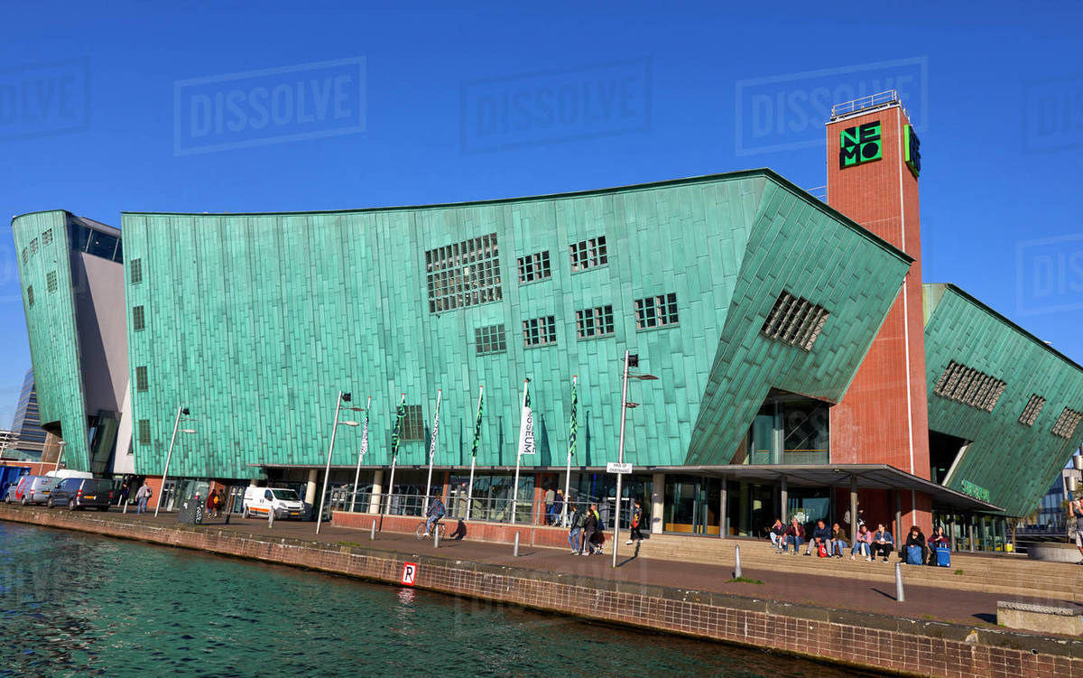 NEMO Museum, a science centre in Amsterdam, North Holland, The Netherlands, Europe Royalty-free stock photo