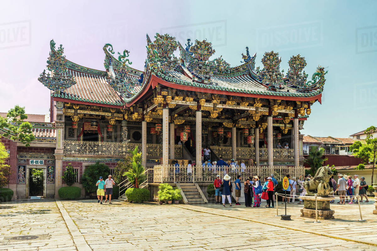 The Khoo Kongsi clan temple, George Town, UNESCO World Heritage Site, Penang Island, Malaysia, Southeast Asia, Asia Rights-managed stock photo