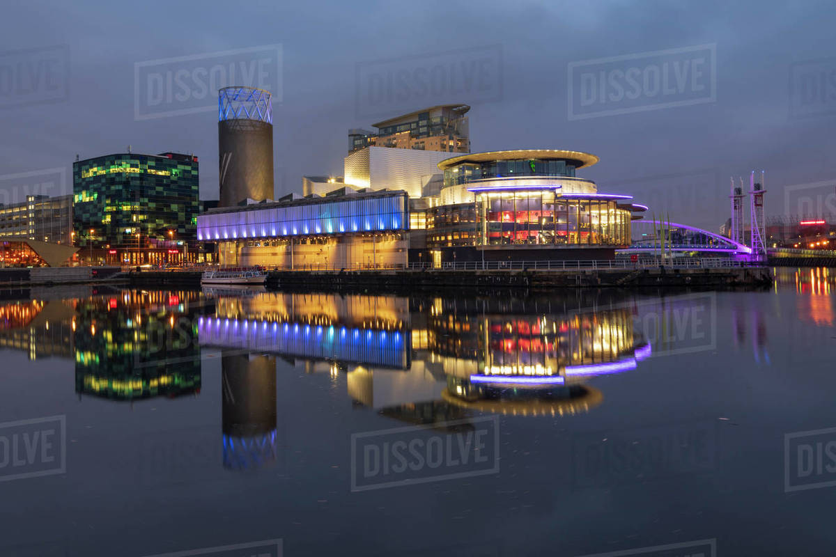 The Lowry Theatre at MediaCity UK, Salford Quays, Manchester, England