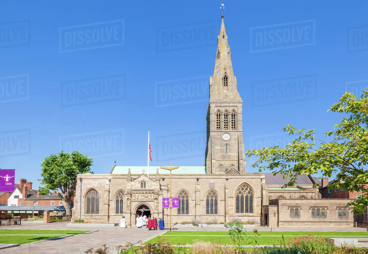Leicester Cathedral Burial Site Of King Richard Iii City Centre Leicester Leicestershire England United Kingdom Europe Stock Photo Dissolve