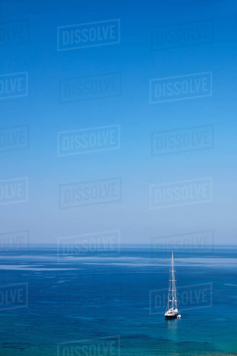 Luxury sailing yacht, Paros, Cyclades Islands, Greek Islands, Greece