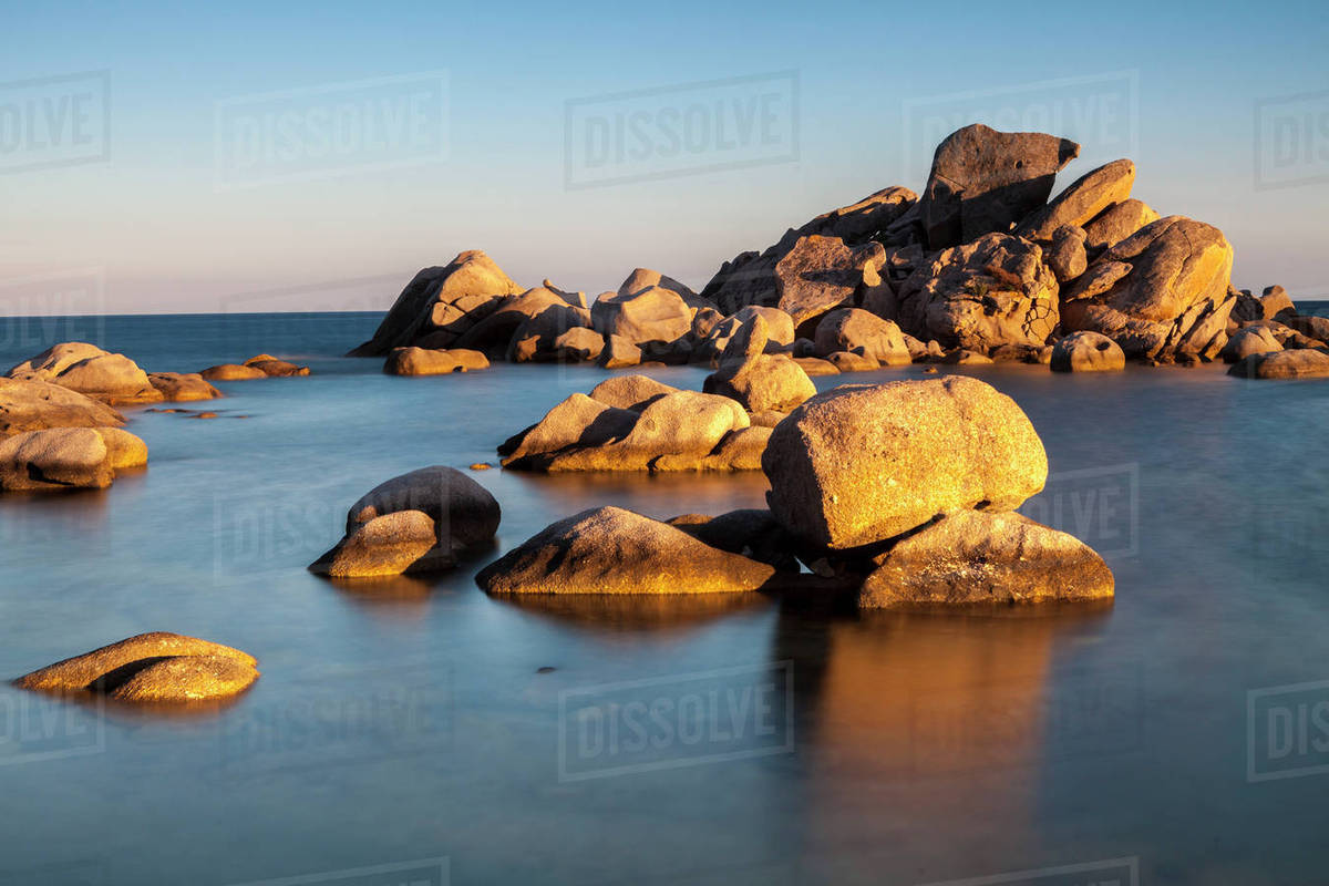 Rocks Palombaggia Beach Corsica France Mediterranean Europe Rocks Palombaggia Beach Corsica France Mediterranean Europe