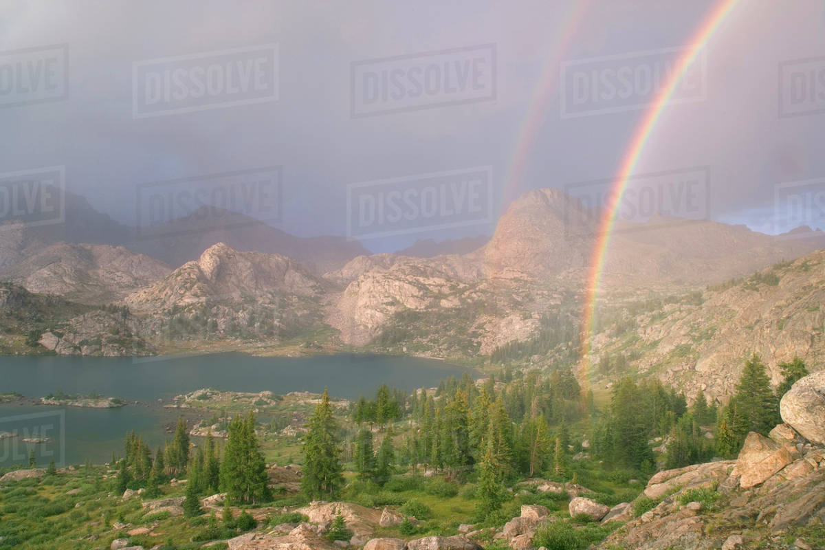 USA, Wyoming, Bridger National Forest, Bridger Wilderness. Double