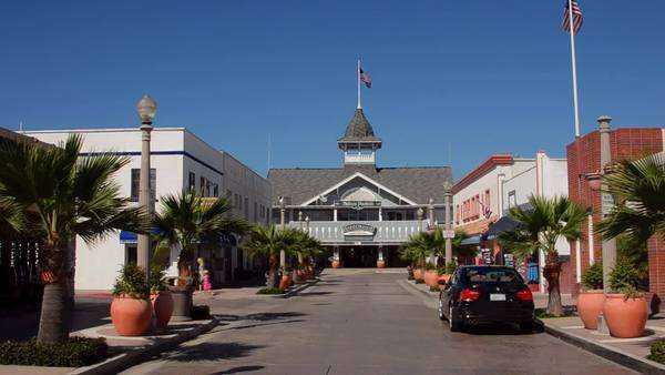 Balboa Beach At Newport California Ca Marina Harbor And Balboa Beach At Newport California Ca Harborside Pavilion In An Exclusive Village Royalty
