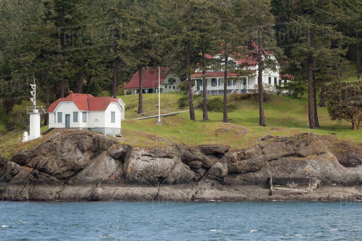 USA, Washington, San Juan Islands. Home of Turn Point Lighthouse keeper