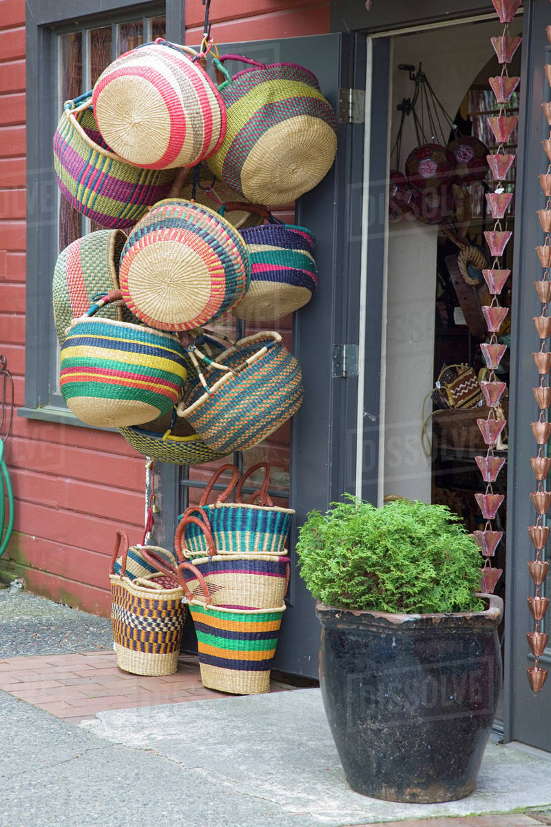WA, La Conner, La Conner shops, a tourists' delight Stock Photo