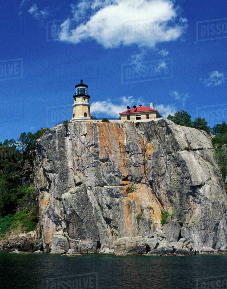USA, Minnesota, Lake Superior, Two Harbors, Split Rock Lighthouse