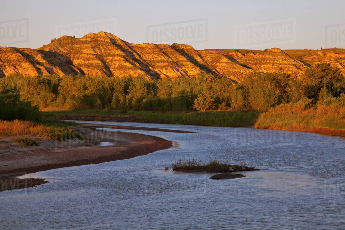 The Little Missouri River at Theodore Roosevelt National Park, North