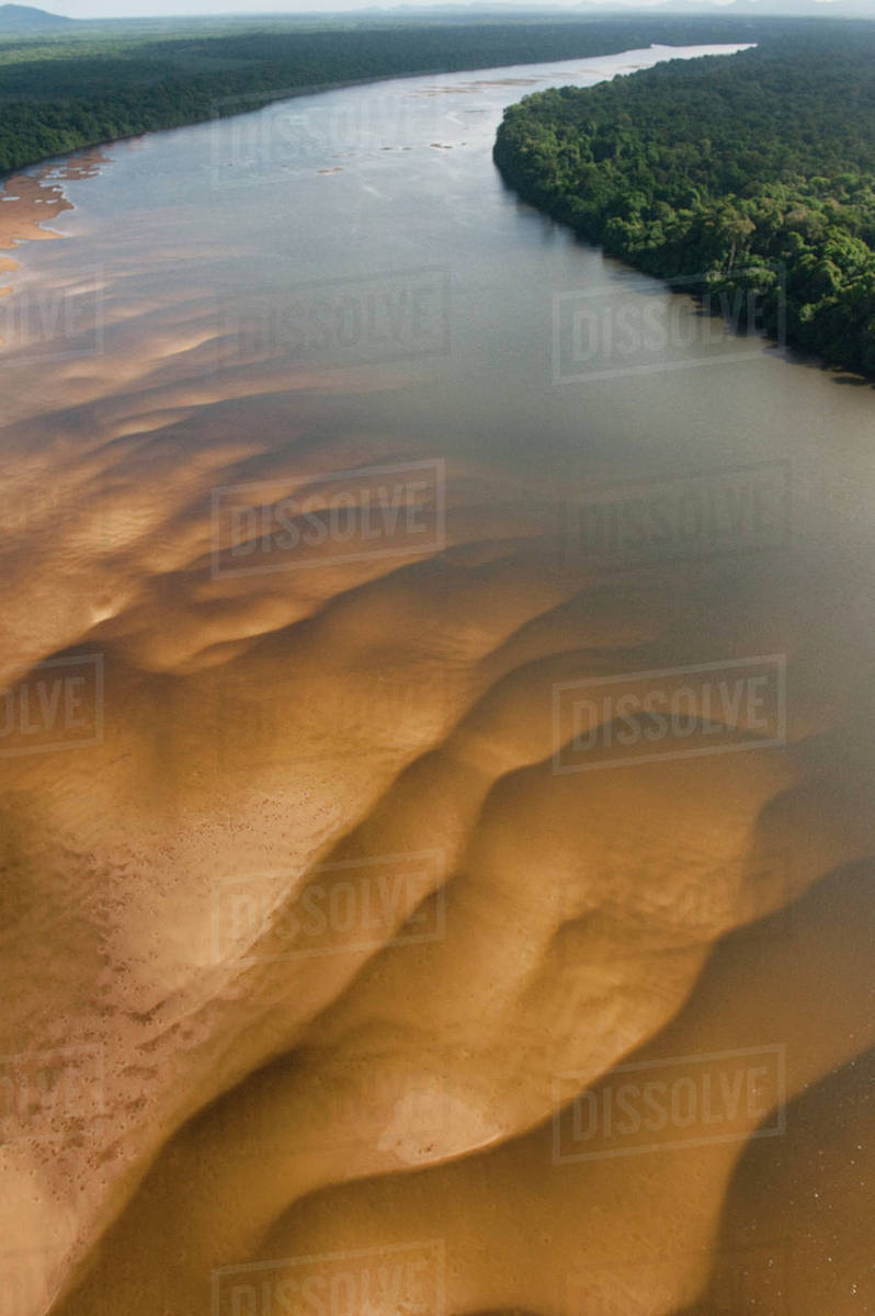 Essequibo River, longest river in Guyana, and the largest river between the Orinoco and Amazon