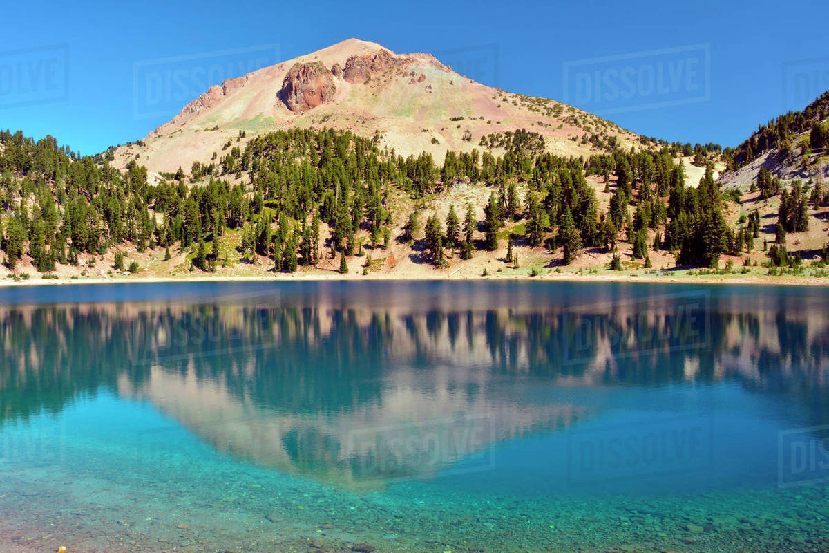 Reflections on Lake Helen, Lassen Volcanic National Park, California