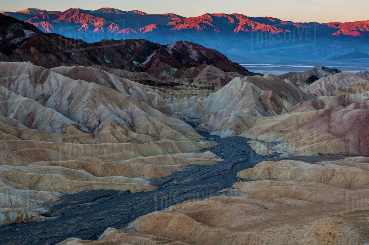 Zabriskie Point, Death Valley National Park, California, USA Stock